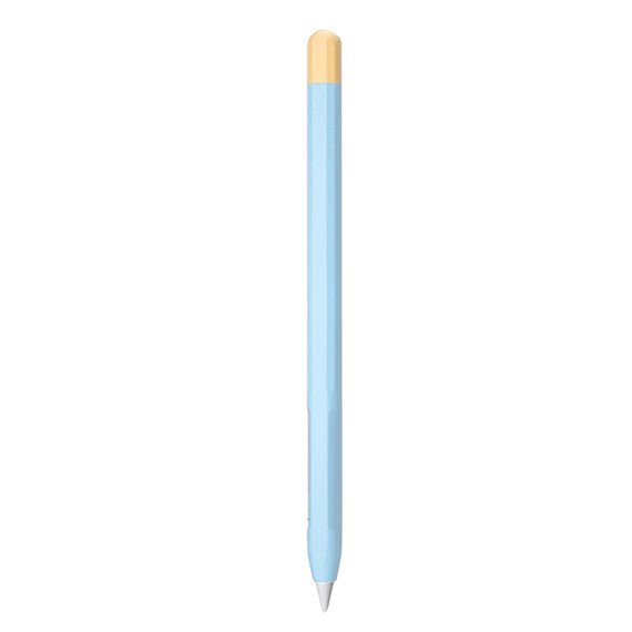 Microsonic Apple Pencil 2 nesil Kılıf Mat Silikon Sarı Mavi 1