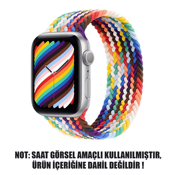 Microsonic Apple Watch Series 4 40mm Kordon Small Size 127mm Knitted Fabric Single Loop Pride Edition 2