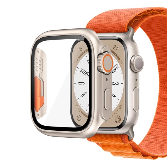 Microsonic Apple Watch SE 40mm Kılıf Apple Watch Ultra Dönüştürücü Ekran Koruyucu Kasa Yıldız Işığı 1