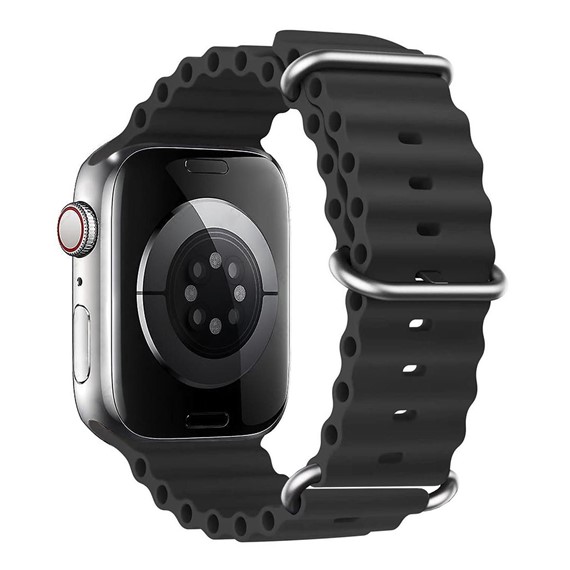 Microsonic Apple Watch Ultra 2 Kordon Aqua Belt Siyah 1