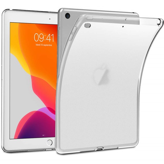 Microsonic Apple iPad 10 2 7 Nesil A2197-A2200-A2198 Kılıf Transparent Soft Beyaz 3