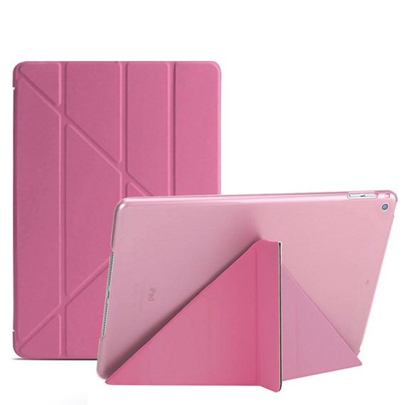 Microsonic Apple iPad 10 2 9 Nesil A2602-A2604-A2603-A2605 Folding Origami Design Kılıf Pembe 1