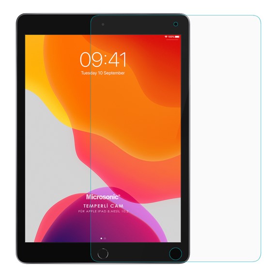 Microsonic Apple iPad 10 2 8 Nesil A2270-A2428-A2429-A2430 Tempered Glass Cam Ekran Koruyucu 2