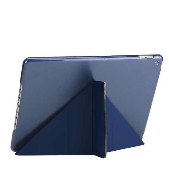 Microsonic Apple iPad 9 7 2018 A1893-A1954 Folding Origami Design Kılıf Lacivert 2