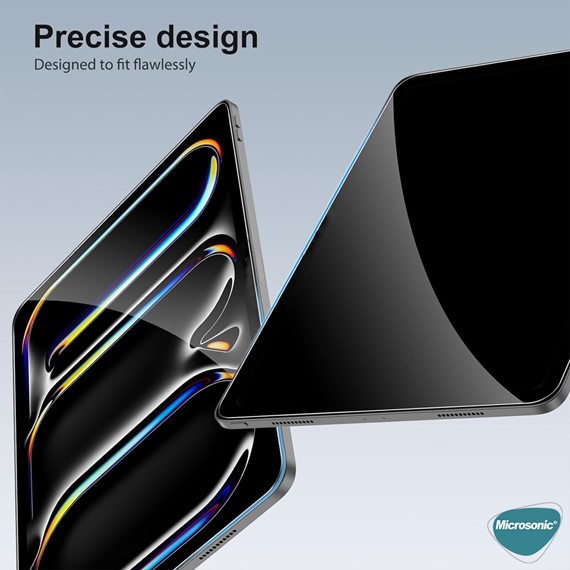 Microsonic Apple iPad Pro 13 2024 A2925-A2926 Tempered Glass Cam Ekran Koruyucu 6