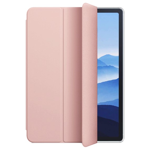 Microsonic Apple iPad Air 4 2020 Kılıf Slim Translucent Back Smart Cover Rose Gold 2