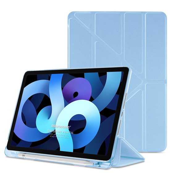 Microsonic Apple iPad Air 5 Nesil 2022 Kılıf A2588-A2589-A2591 Origami Pencil Mavi 1