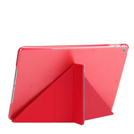 Microsonic Apple iPad Air A1474-A1475-A1476 Folding Origami Design Kılıf Kırmızı 2