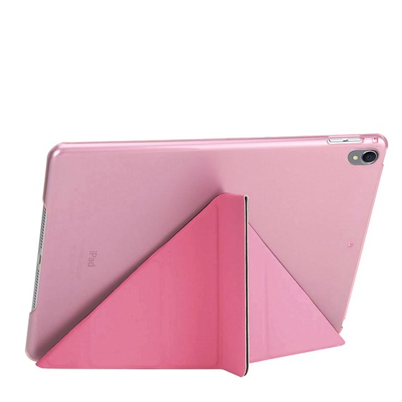 Microsonic Apple iPad Pro 10 5 A1701-A1709-A1852 Folding Origami Design Kılıf Pembe 2