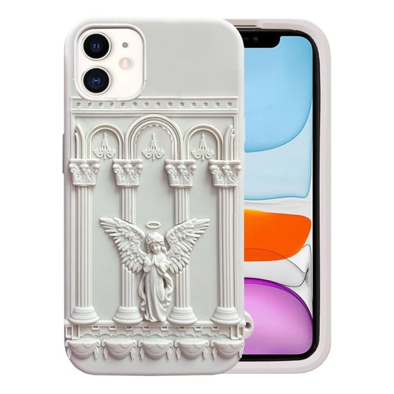 Microsonic Apple iPhone 11 Kılıf Praying Angel Bej 1