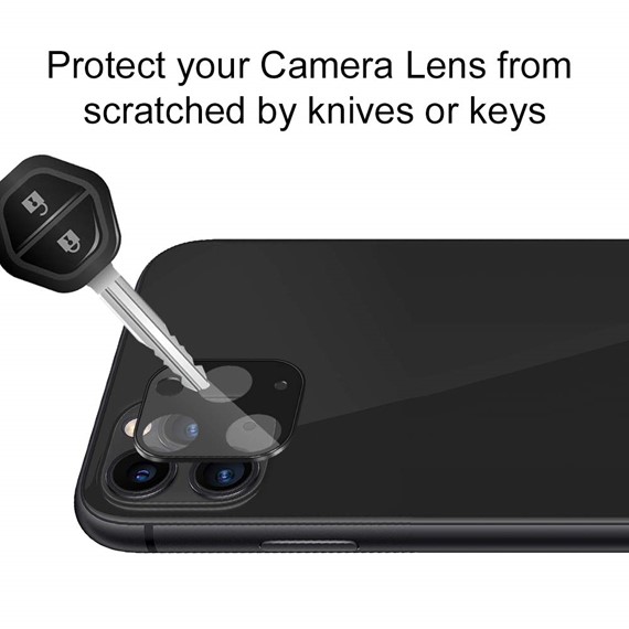 Microsonic Apple iPhone 11 Pro Max 6 5 Kamera Lens Koruma Camı V2 Siyah 5