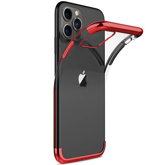 Microsonic Apple iPhone 11 Pro Max 6 5 Kılıf Skyfall Transparent Clear Kırmızı 2