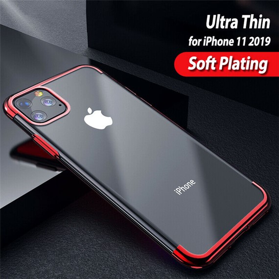 Microsonic Apple iPhone 11 Pro Max 6 5 Kılıf Skyfall Transparent Clear Kırmızı 3
