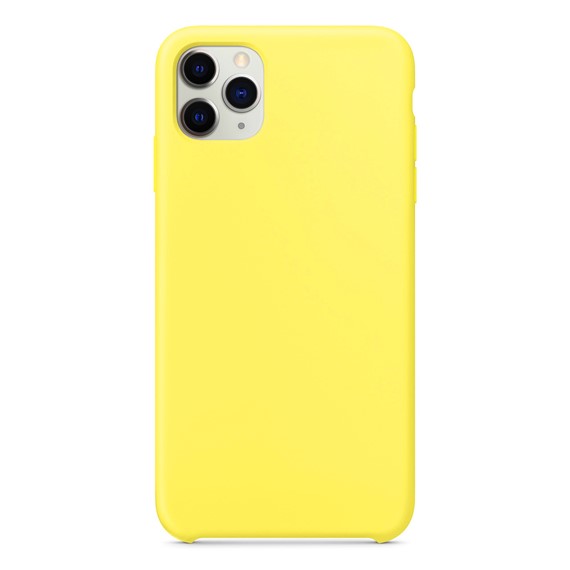 Microsonic Apple iPhone 11 Pro Max 6 5 Kılıf Liquid Lansman Silikon Güneş Sarısı 2