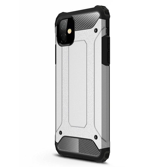 Microsonic Apple iPhone 11 6 1 Kılıf Rugged Armor Gümüş 2