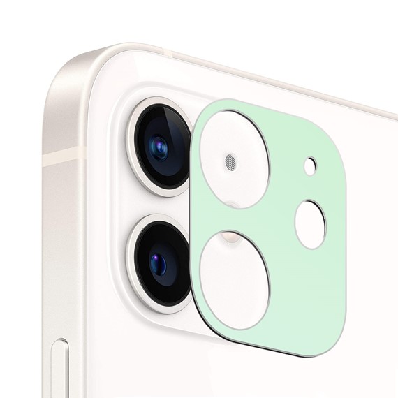 Microsonic Apple iPhone 12 Kamera Lens Koruma Camı V2 Yeşil 1