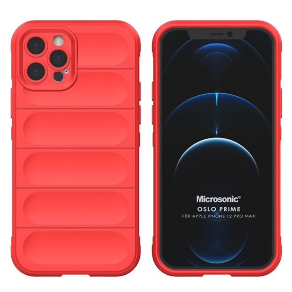 Microsonic Apple iPhone 12 Pro Max Kılıf Oslo Prime Kırmızı 1