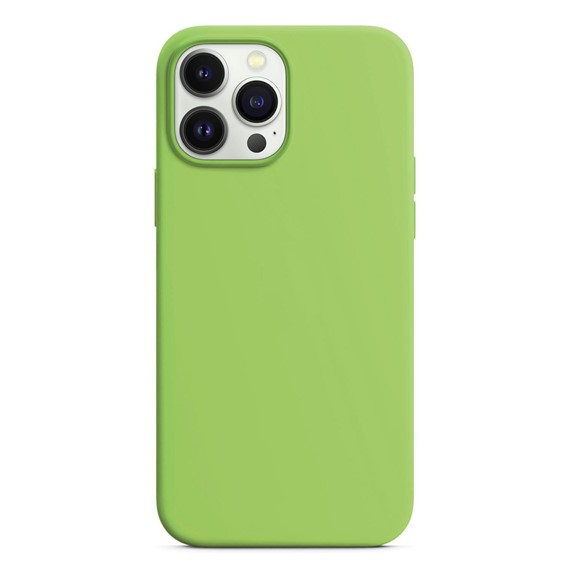 Microsonic Apple iPhone 13 Pro Max Kılıf Liquid Lansman Silikon Açık Yeşil 2
