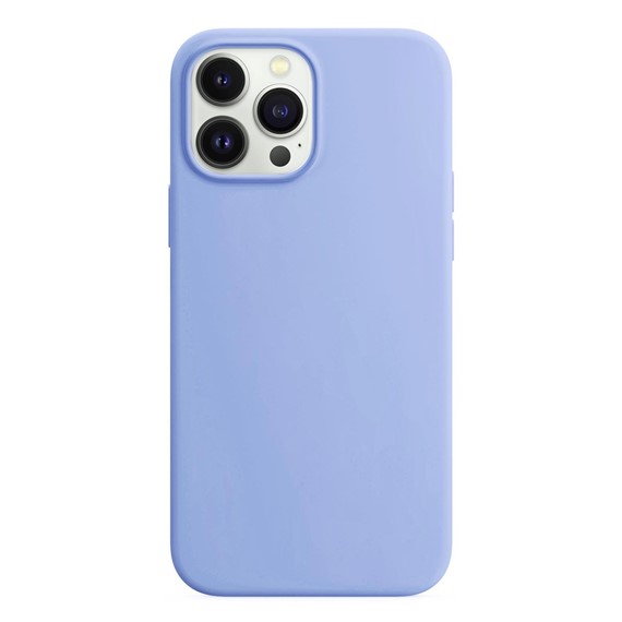 Microsonic Apple iPhone 13 Pro Max Kılıf Liquid Lansman Silikon Mavi 2