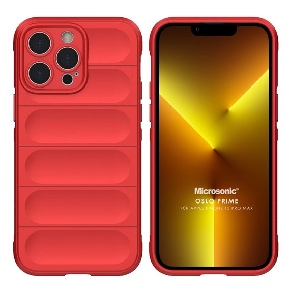 Microsonic Apple iPhone 13 Pro Max Kılıf Oslo Prime Kırmızı 1