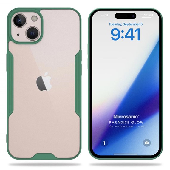 Microsonic Apple iPhone 15 Plus Kılıf Paradise Glow Yeşil 1