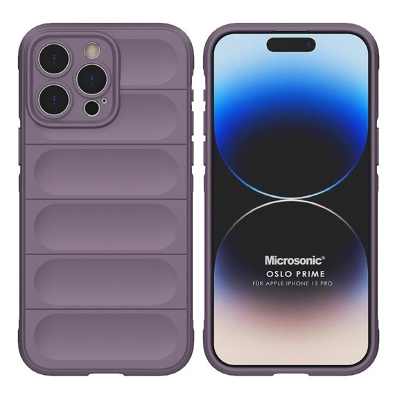 Microsonic Apple iPhone 15 Pro Kılıf Oslo Prime Lila 1