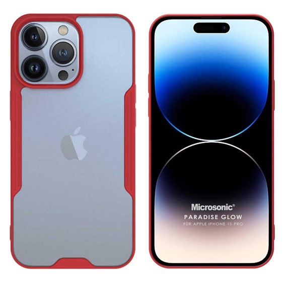 Microsonic Apple iPhone 15 Pro Kılıf Paradise Glow Kırmızı 1