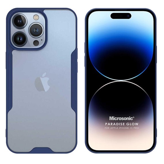 Microsonic Apple iPhone 15 Pro Kılıf Paradise Glow Lacivert 1