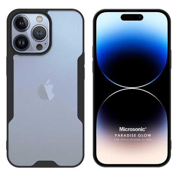 Microsonic Apple iPhone 15 Pro Kılıf Paradise Glow Siyah 1