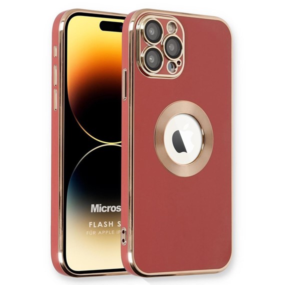 Microsonic Apple iPhone 15 Pro Kılıf Flash Stamp Kırmızı 1