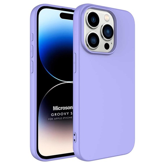 Microsonic Apple iPhone 15 Pro Max Kılıf Groovy Soft Lila 1