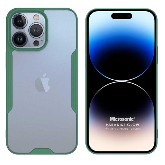 Microsonic Apple iPhone 15 Pro Max Kılıf Paradise Glow Yeşil 1