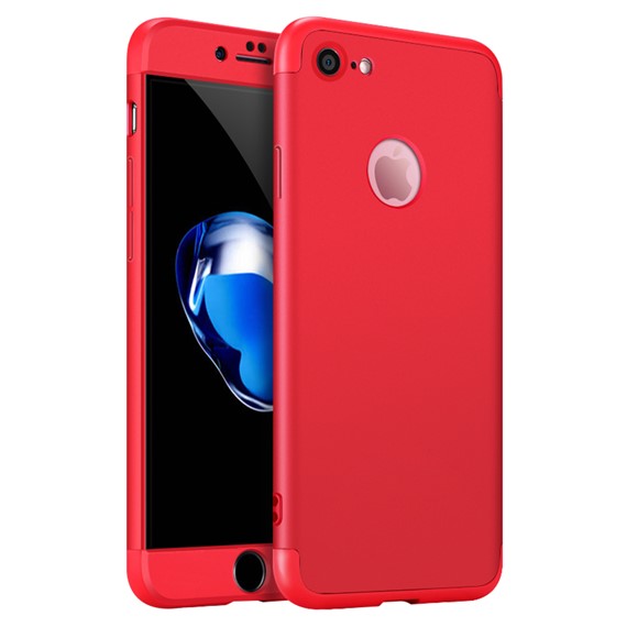 Microsonic Apple iPhone 6 Plus Kılıf Double Dip 360 Protective Kırmızı 1