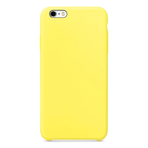 Microsonic Apple iPhone 6 Plus Kılıf Liquid Lansman Silikon Güneş Sarısı 2