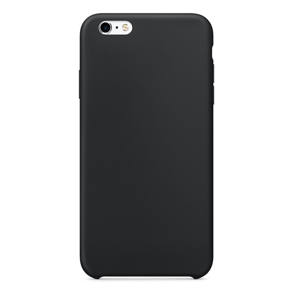 Microsonic Apple iPhone 6 Plus Kılıf Liquid Lansman Silikon Siyah 2