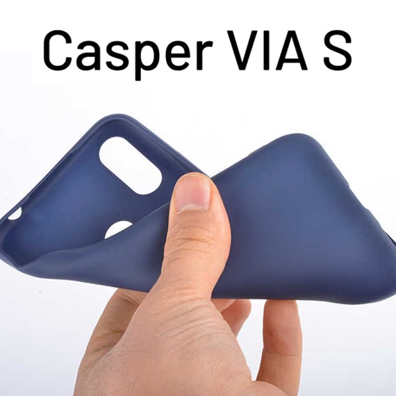 Microsonic Matte Silicone Casper Via S Kılıf Mavi 3