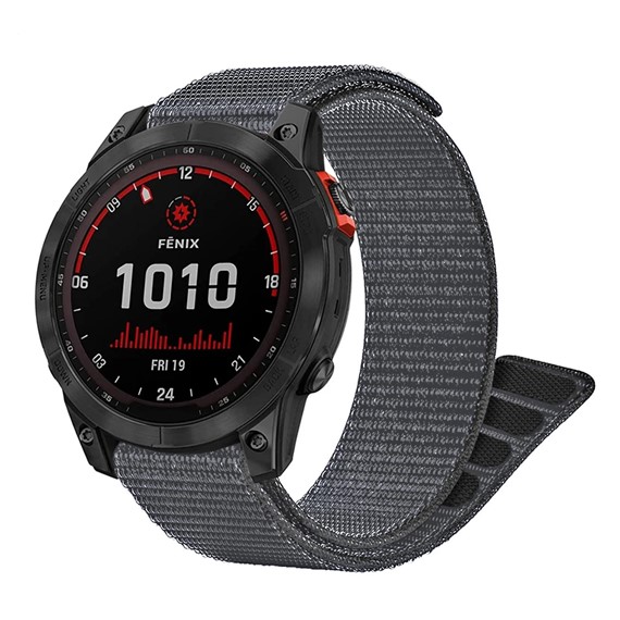 Microsonic Garmin Enduro Enduro 2 Kordon UltraFit Hasırlı Woven Gri 1