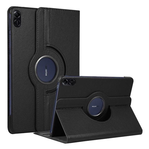 Microsonic Honor Pad X8 Pro Kılıf 360 Rotating Stand Deri Siyah 1