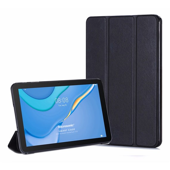 Microsonic Huawei MatePad SE Kılıf Slim Translucent Back Smart Cover Siyah 1