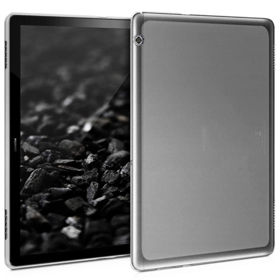 Microsonic Huawei MediaPad T3 10 Kılıf Transparent Soft Beyaz 1