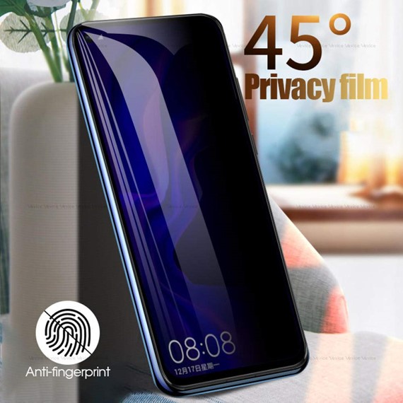 Microsonic Huawei P Smart Z Privacy 5D Gizlilik Filtreli Cam Ekran Koruyucu Siyah 3