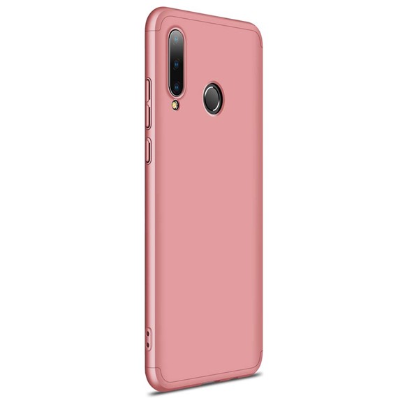 Microsonic Huawei P30 Lite Kılıf Double Dip 360 Protective Rose Gold 2