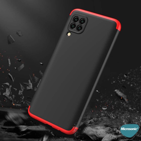 Microsonic Huawei P40 Lite Kılıf Double Dip 360 Protective Mavi 4