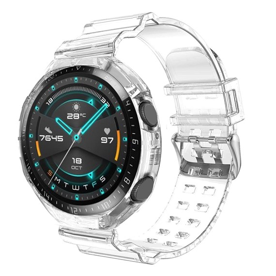 Microsonic Huawei Watch GT2 46mm Kordon Transparent Clear Band Şeffaf 1