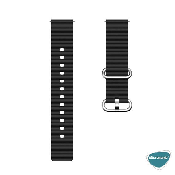 Microsonic Huawei Watch GT3 46mm Kordon Ocean Band Siyah 3