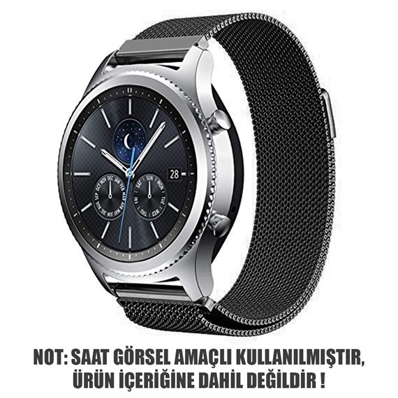 Microsonic Huawei Watch GT3 46mm Milanese Loop Kordon Siyah 2