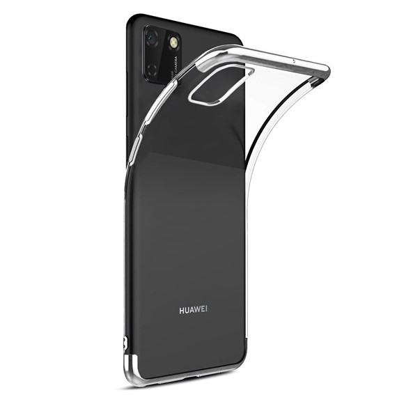 Microsonic Huawei Y5P Kılıf Skyfall Transparent Clear Gümüş 2