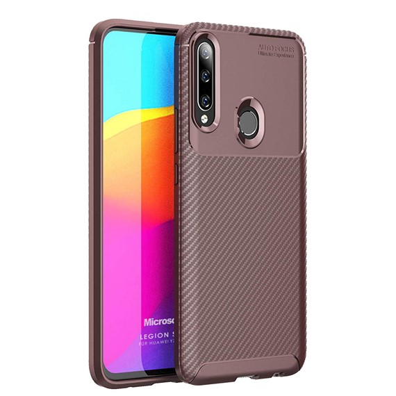 Microsonic Huawei Y7P Kılıf Legion Series Kahverengi 1