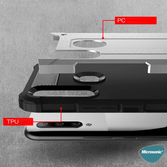 Microsonic Huawei Y7P Kılıf Rugged Armor Mavi 4