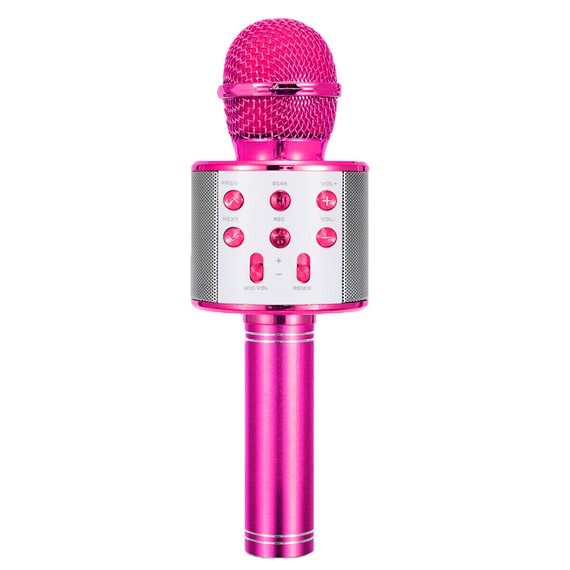 Microsonic Karaoke Bluetooth Mikrofon Pembe 1